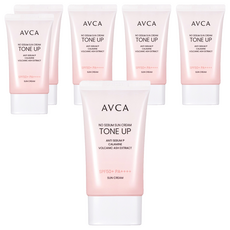 아브카 톤업 노세범 무기자차 선크림 SPF50+ PA++++, 35ml, 6개