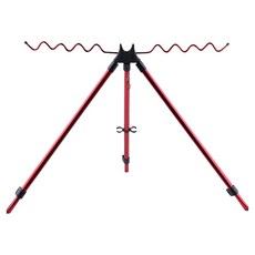 2段式釣魚竿3腳支架, 紅色的