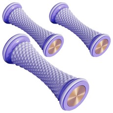 Lasano 腳底穴位按摩器 足部滾輪 小腿按摩器, 紫色, 3個