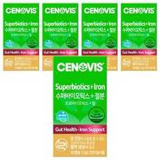 세노비스 수퍼바이오틱스 + 철분, 30정, 5개
