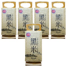 三好米 黑糯糙米, 台灣在地嚴選，免浸泡技術，富含花青素, 1.2kg, 5包