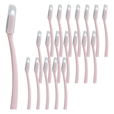 Shindoprime 日本刀片 安全蓋 修眉刀, 嬰兒粉, 20個