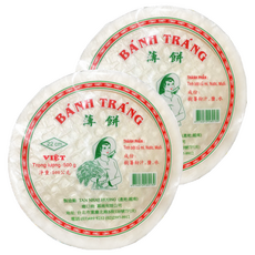BANH TRANG 白皮 TRANG 22cm, 500g, 2包