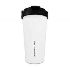 KKOMKKOMI 不鏽鋼手提保溫杯, 冷白, 500ml, 1個