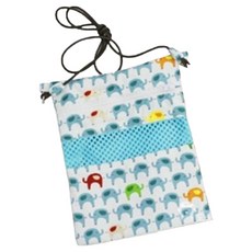 dochiqueen 純棉超細纖維袋鼠袋, 天藍色, 1個