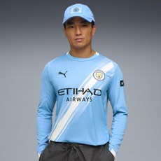 PUMA 男女通用應援用曼徹斯特城主場球衣複製長袖 78033901
