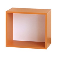 양지가구 공간박스 책장, 오렌지, 1단