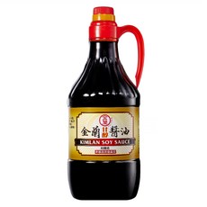 KIMLAN 金蘭 甘醇醬油 非基因改造黃豆 無添加味精和防腐劑 適用於滷、炒、沾、拌, 1.5L, 1瓶