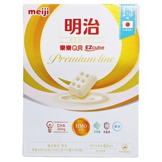 meiji 明治 成長配方食品 premium line 樂樂Q貝 1~3歲, 20袋, 1個