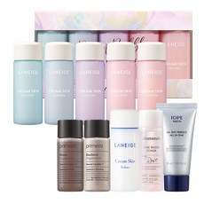 라네즈 19홀리데이 크림 스킨 소용량 기획세트 + 아모레퍼시픽 기초케어 5종, 1세트