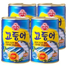 오뚜기 고등어 통조림, 4개, 400g