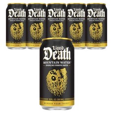 LiquidDeath 山泉水氣泡水, 355ml, 6個