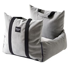 펫토 릴렉스 반려동물 카시트 라지 50 x 60 x 40 cm, 그레이, 1개