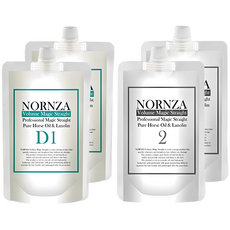 NORNZA Volume Magic Straight D200受損髮用燙髮劑, 400g, 2組