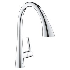 GROHE 高儀 Zedra C 抽拉式三功能廚房水槽龍頭 鍍鉻 32294002, 1套