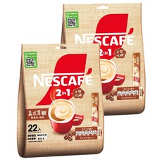 NESCAFE 雀巢咖啡 二合一 義式拿鐵, 12g, 22入, 2袋