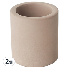 珪藻土牙刷座 中(6.1 x 6cm), 棕色, 2個