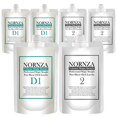 NORNZA Volume Magic Straight D200受損髮用燙髮劑, 400g, 3組