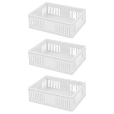 STORYG PP階梯收納籃, 白色, 3個