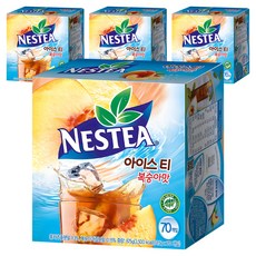 네스티 아이스티 분말 복숭아맛, 12.5g, 70개입, 4개