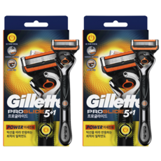 질레트 프로글라이드 파워 면도기, 1개입, 2개