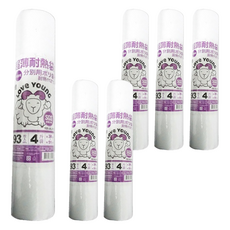 LOVe YOUnG 樂芙羊 捲筒耐熱袋, 超薄, 耐熱100℃, 4斤, 38 x 51cm, 93入, 6個