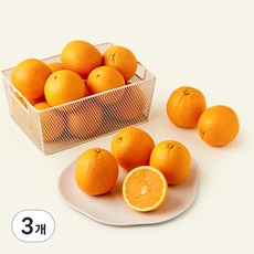 캘리포니아 고당도 오렌지 중대과, 4kg(소과), 3개
