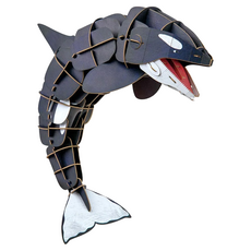 mierEduECO 3D立體拼圖 - 6歲以上, 85片, 虎鯨 黑色, 1盒