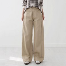 andstyle 女款 長版/基本/短版 斜紋棉開衩寬褲 265136