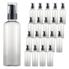 化妝品精華油分裝瓶 容器 100ml, 黑色(蓋), 20個