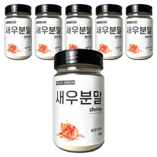 헬로우그린 국산 새우 분말 통, 90g, 6개