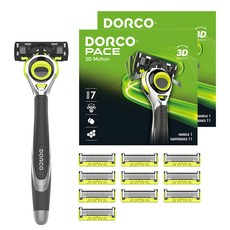 DORCO 多可樂客 Pace 3D Motion刮鬍刀組, 刮鬍刀+替換刀片 10入, 2組