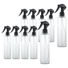 美髮噴霧空瓶 300ml, 10個, 黑色(瓶蓋)
