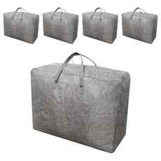 하비티 모던 베이직 방수 특대형 이불 정리함, 그레이, 70 x 28 x 50 cm, 5개
