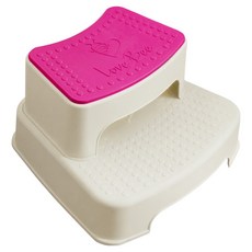 베베솜 2단 유아 디딤대, 바닐라 마젠타 + 바닐라, 1개