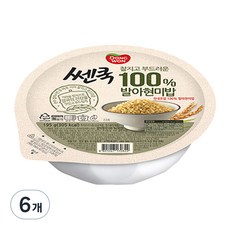 동원 쎈쿡 발아 현미밥, 195g, 6개