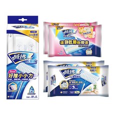 威拂 地板清潔超值組 乾濕拖 99%除菌 好推小力, 1組