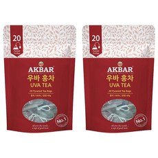 AKBAR 錫蘭烏巴紅茶茶包, 20包, 2組, 2g