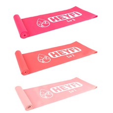 乳膠運動彈力帶3件組+網眼收納袋, 粉色的