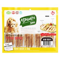 이수펫 강아지 삼시세끼 숯불 껌말이 육포, 닭가슴살, 300g, 1개