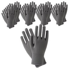 디펜즈만 실리콘 반코팅 목장갑 양손착용 세트, 그레이, 10세트