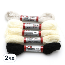 Joy十字繡Apple Tone羊毛紗 5種組, 2組, 989, 991B, 991, 992, 993