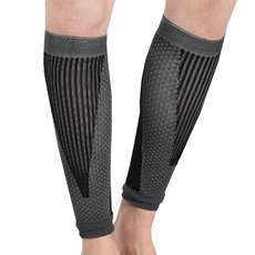 AOLIKES 奧力克斯 7965小腿壓力襪 運動防護 透氣舒適 壓力支撐, L號 適合小腿圍 34-42cm, 1雙, 小腿肚/膝蓋型, 黑色