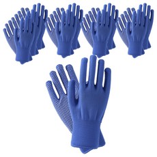 디펜즈만 실리콘 반코팅 목장갑 양손착용 세트, 블루, 10세트