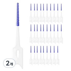 르메이스 치아 브러쉬 치간 칫솔 케이스 블루, 30개입, 2개