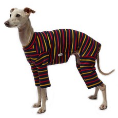 LuckyPetter 狗狗條紋連身衣, 條紋海軍藍, 1個