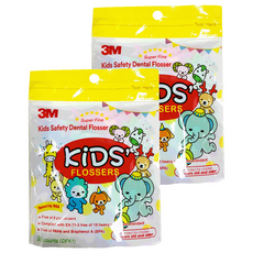 3M 兒童牙線棒, 38支, 2包