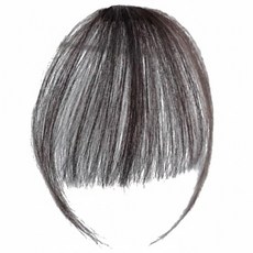 VV GABAL Ppu-i Ppu-i假髮 真人髮絲可愛瀏海, 1組, 深棕色