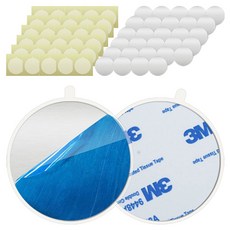 chinada 手機支架用鋼磁片 20片 + 保護膜 20片 套組, 2套, 銀色 圓形