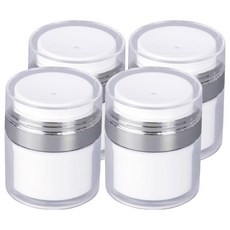 MONACO OLIVE 按壓式幫浦真空化妝品乳霜分裝容器 15ml, 單一顏色, 4個